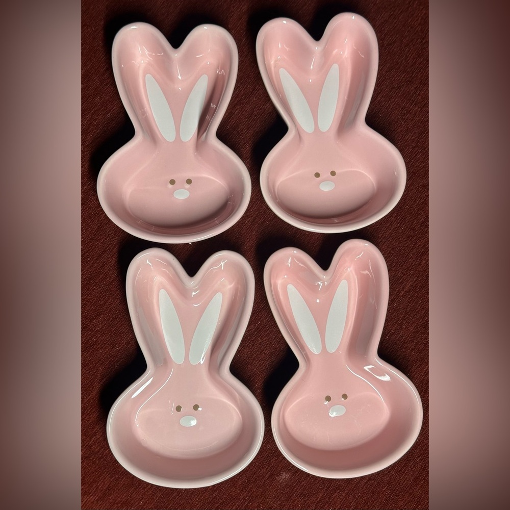 🐰 Hop Into Cute! Set of 4 Bunny Dishes 🐰